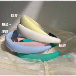 ✿ 仙女一定要有 ! 現貨 厚海綿馬卡龍色髮箍 ins 咖啡色系 質感韓國爆紅款 外出造型髮箍 海綿髮箍 洗臉髮箍 髮箍