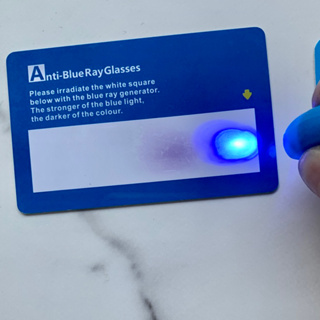 藍光測試卡 藍光測試燈 3c抗藍光必備 可重復使用 藍光眼鏡測試 藍光保護片測試 驗鈔燈 可驗鈔
