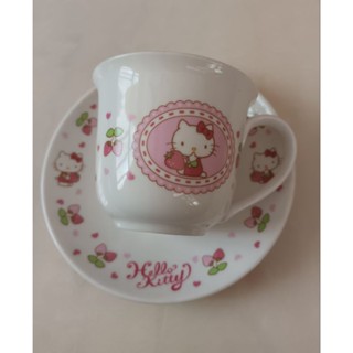 Hello Kitty 2006年 草莓 咖啡杯盤組