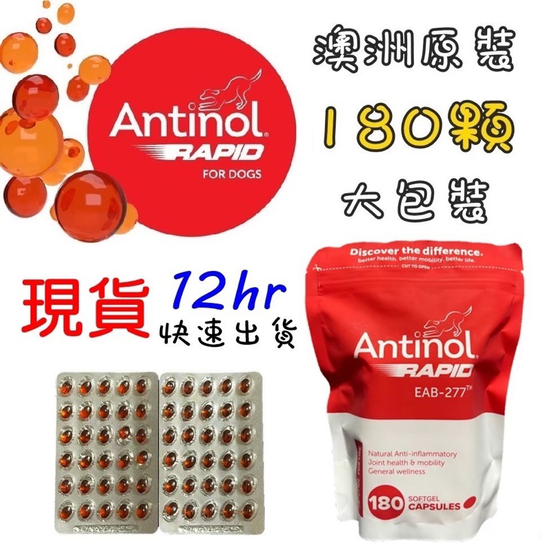 🔸快速出貨🔸Antinol Rapid 澳洲 安適得 180顆環保袋裝/拆賣60顆/90顆/120顆 綠唇貝