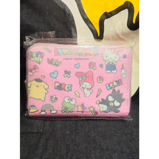 三麗鷗 HELLO KITTY LOVE&PEACE 短夾 皮包
