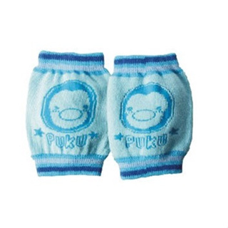 【寶貝屋】PUKU藍色企鵝 護膝襪套-藍/紅 (P27035)★100%純棉