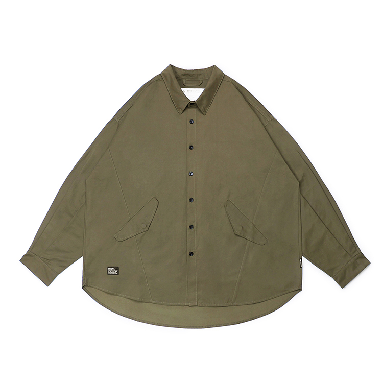[B-SIDE]M51 WIDE SHIRT磨毛寬版長袖口袋襯衫