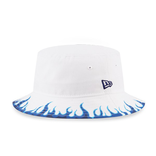 【NEW ERA】漁夫帽 火焰 象牙白 街頭 潮流 帥氣 日線 工裝 古著 ootd【ANGEL NEW ERA】