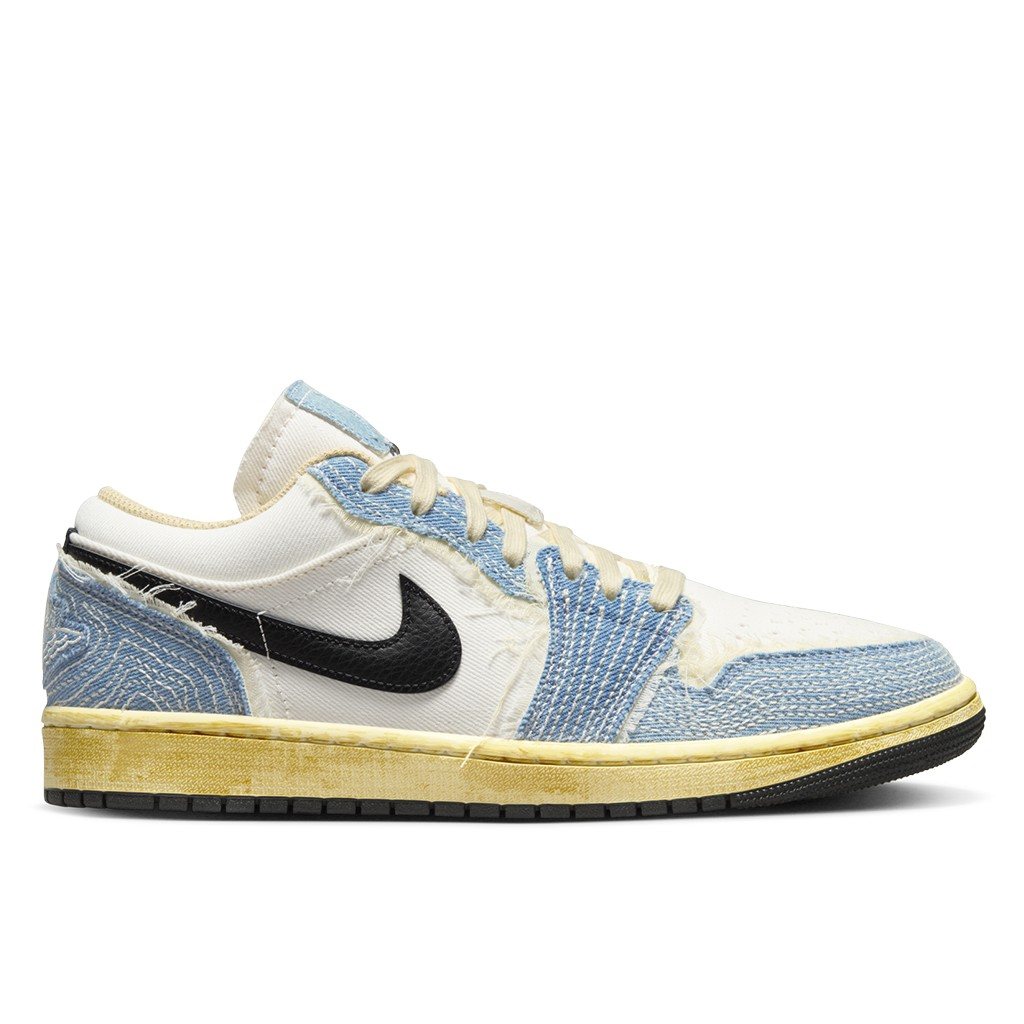 NIKE AIR JORDAN 1 LOW SASHIKO 仔布 刺子繡 丹寧藍【A-KAY0】【FN7670-493】