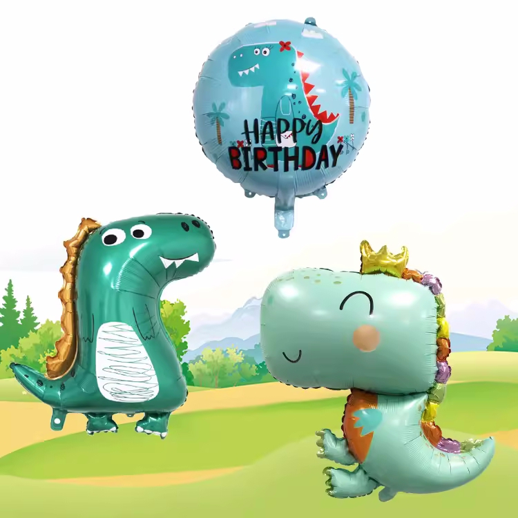 ✨[現貨]【恐龍系列氣球】 生日派對佈置 派對氣球 寶寶周歲慶祝 鋁箔氣球 小孩收涎 恐龍