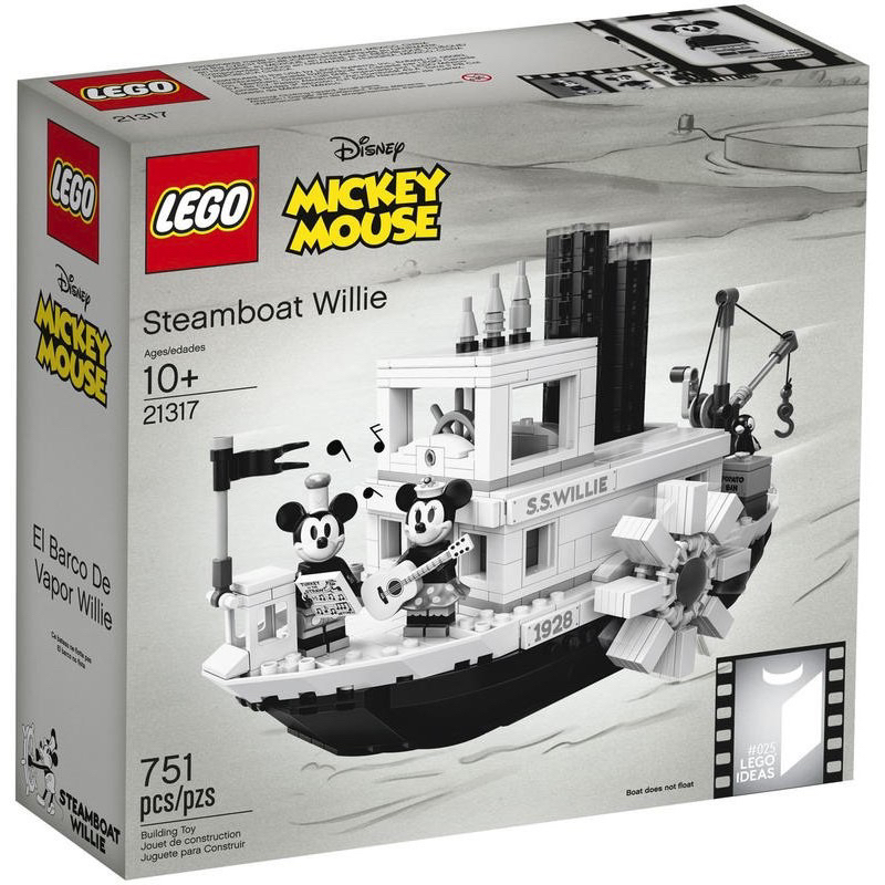 💯現貨💯樂高 LEGO 21317 IDEAS 系列 Steamboat Willie 米奇威利船 蒸汽船