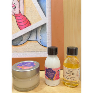 Sabon 仲夏花果身體磨砂膏 60g / 絲綢身體乳液 50ml / 西西里柑橘沐浴油 50ml (全新未拆封)