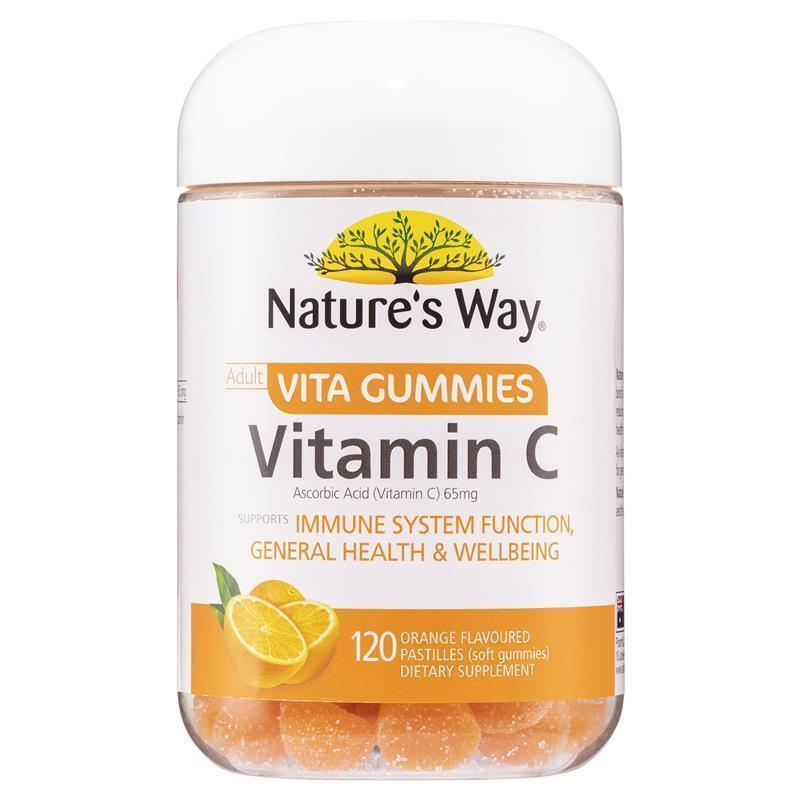 現貨 Nature's Way Vitamin C 成人橙子口味維他命C軟糖 120入嚼錠軟糖 一日三顆 澳洲代購