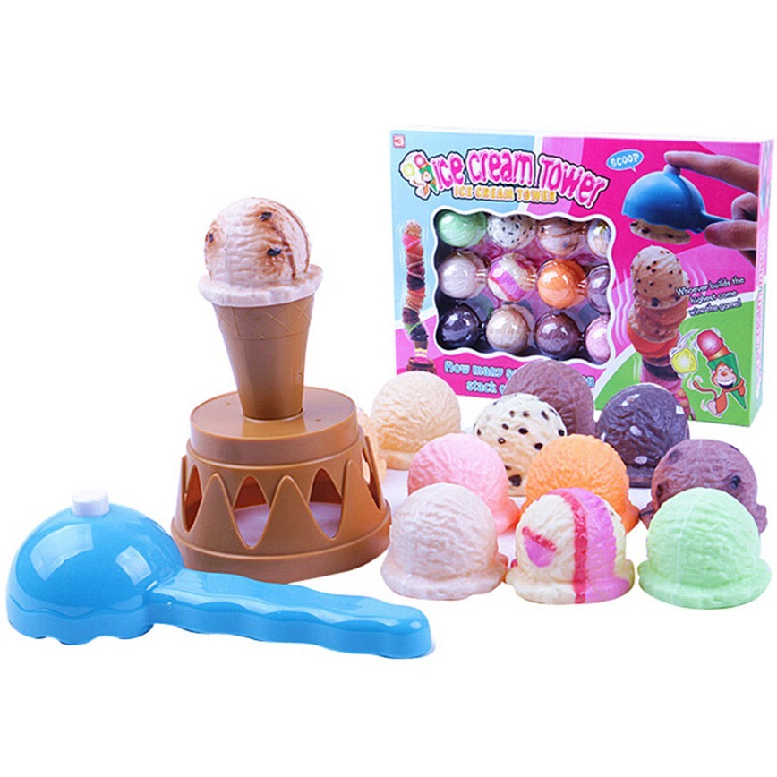 疊疊樂益智玩具 提高幼兒專注力 冰淇淋疊疊樂