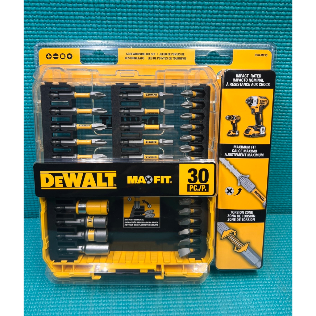 台中工具老爹 DEWALT DWAMF30 起子頭 套筒30件組 DCF887 DCF850 DCF845 DCF801