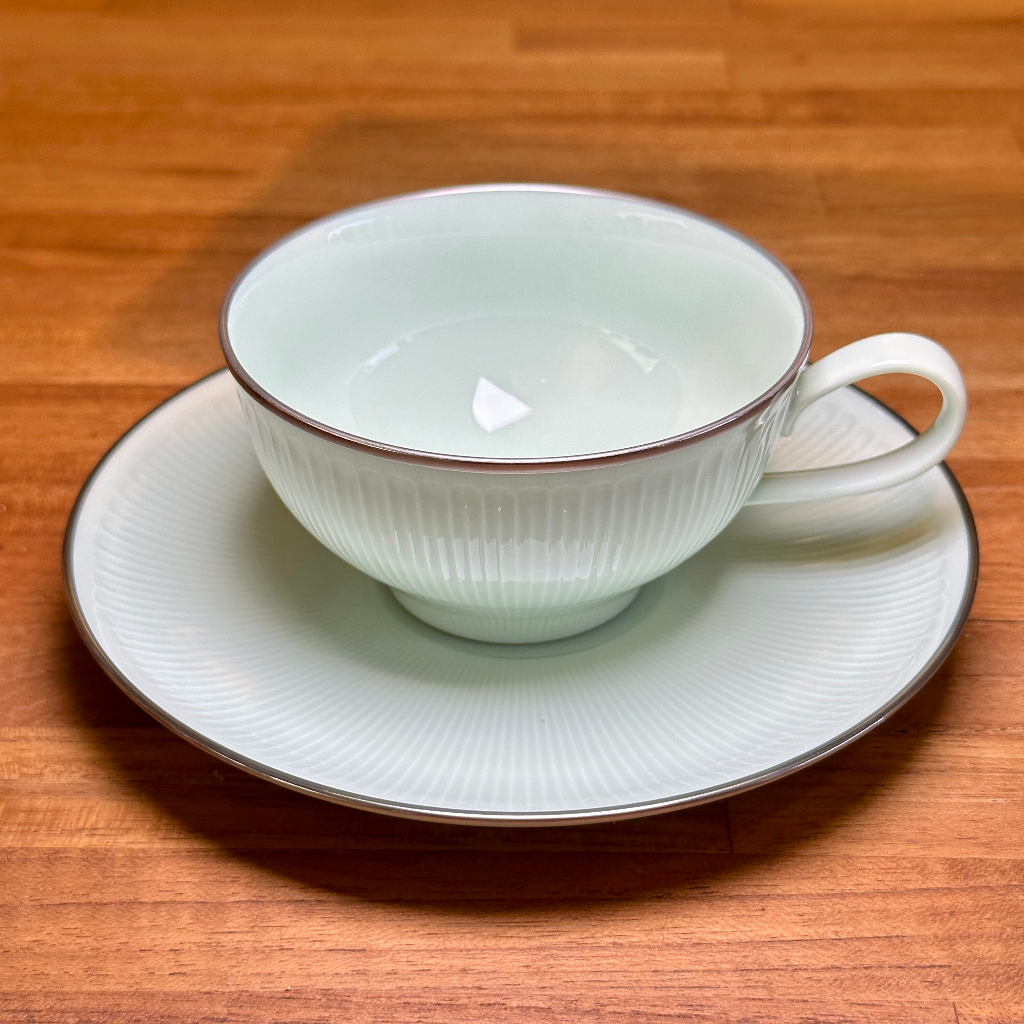 Noritake 青瓷系列 咖啡杯盤組 送 半磅咖啡豆