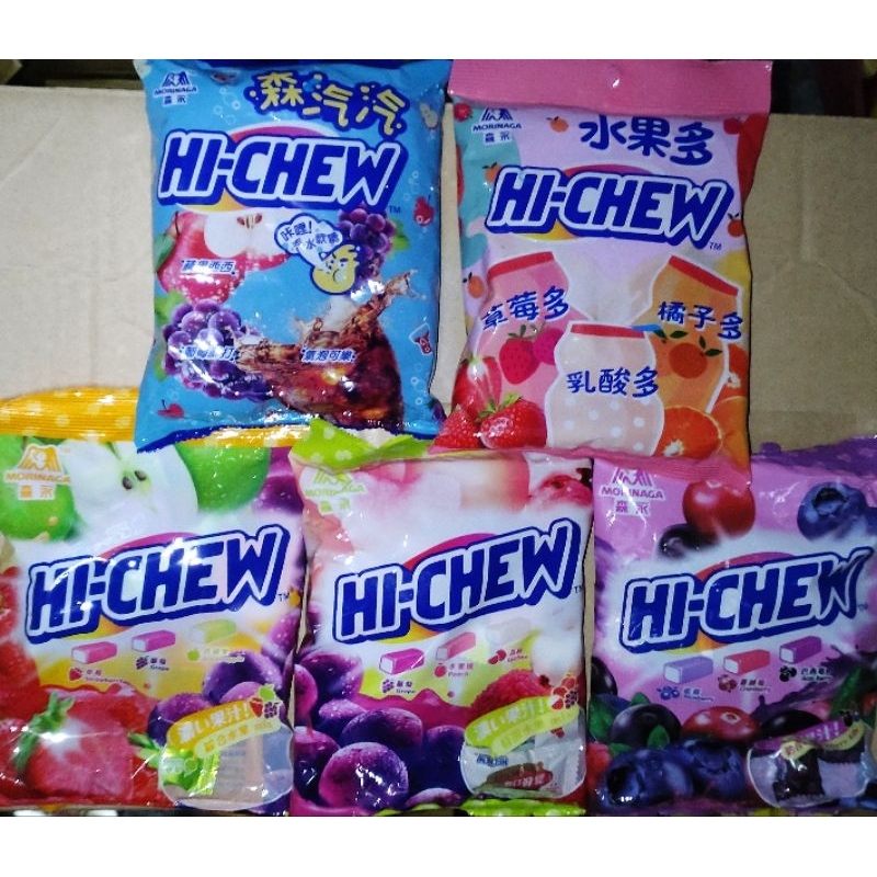 森永HI-CHEW嗨啾軟糖袋裝110g森汽汽/水果多/綜合水果/特選水果/綜合莓果 汽水夾心軟糖 糖果零嘴 零食台娃娃機