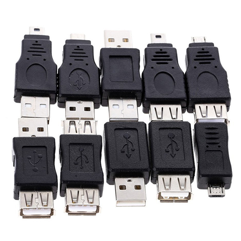 易控王 USB轉Micro USB轉Mini Micro轉Mini 各是USB公公母母公母轉接頭40-746-01~10