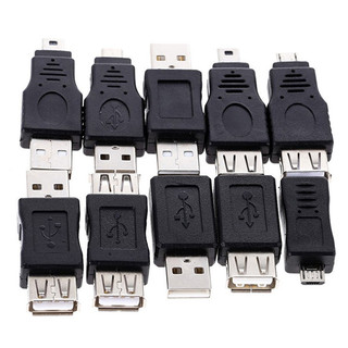 易控王 USB轉Micro USB轉Mini Micro轉Mini 各式USB公公母母公母轉接頭40-746-01~10