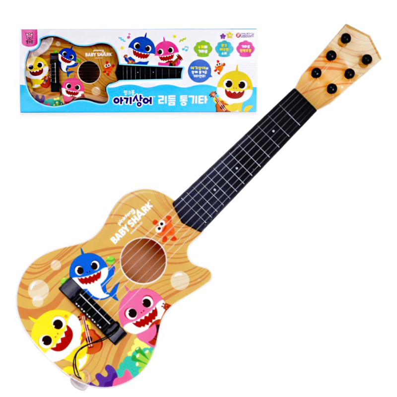 【現貨+預購】 韓國 PinkFong 碰碰狐 鯊魚寶寶 兒童烏克麗麗 吉他樂器 弦樂器 音樂玩具 遊戲組 音樂學習