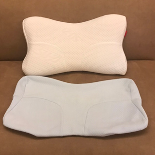 日本 SU-ZI AS 快眠止鼾枕 低款 除了原本的白色枕套多附一個水藍色替換枕套 2手