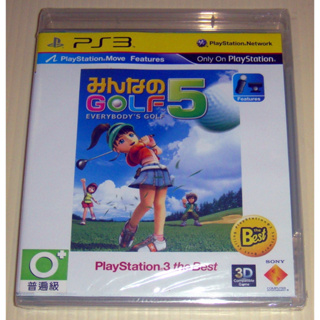 PS3 全民高爾夫5 the Best 日文版 支援MOVE 全新未拆封
