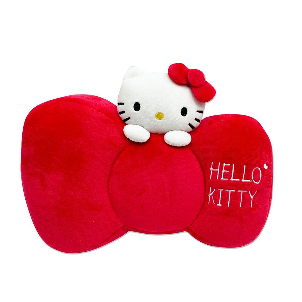 【生活工場】Hello Kitty-蝴蝶結頭頸兩用枕