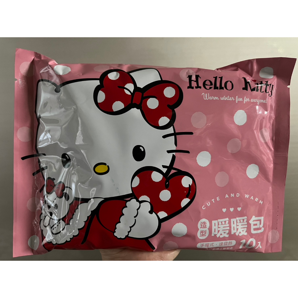 出清 現貨 正版 Hello Kitty 造型暖暖包 (手握式 10入/袋)  有效期限:2024/8/17