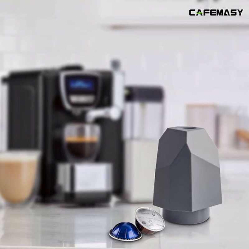 「壓大鋁箔膠囊-Nespresso-vertuo 」cafemasy 膠囊咖啡渣桶鋁箔咖啡機垃圾桶分離咖啡粉回收