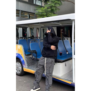 《Chen Shop》SKPN 美式 街頭 多口袋工裝褲 機能 長褲 寬鬆版型 尼龍vibe風休閒褲 Clean fit