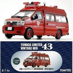 Tomytec 1/43 TLV LV-N43 日產 NISSAN PARAMEDIC 消防指揮車 消防局 救護車 警消