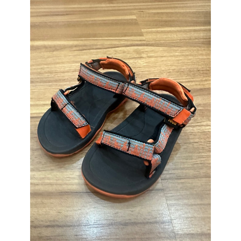 【 TEVA 】二手 童鞋 Hurricane XLT 2 幼童 輕量休閒涼鞋 橘色涼鞋