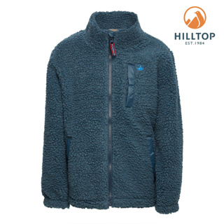 【HILLTOP山頂鳥】Hilltop Fleece 童款保暖搖粒絨刷毛外套 藍綠｜PH22XCJ3ECE1