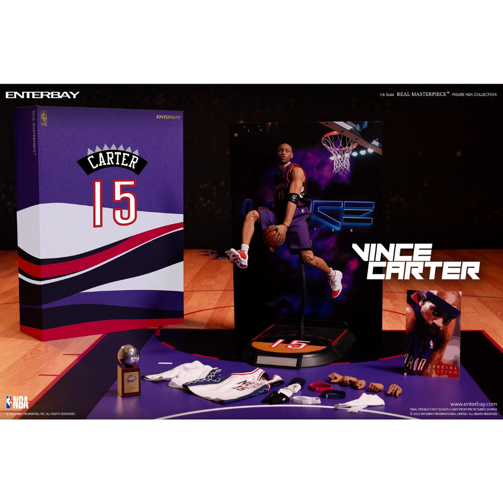 🔥【KOF 模型王者】🔥 現貨 ENTERBAY 1/6 NBA 暴龍隊/籃網隊 文斯卡特 Vince Carter