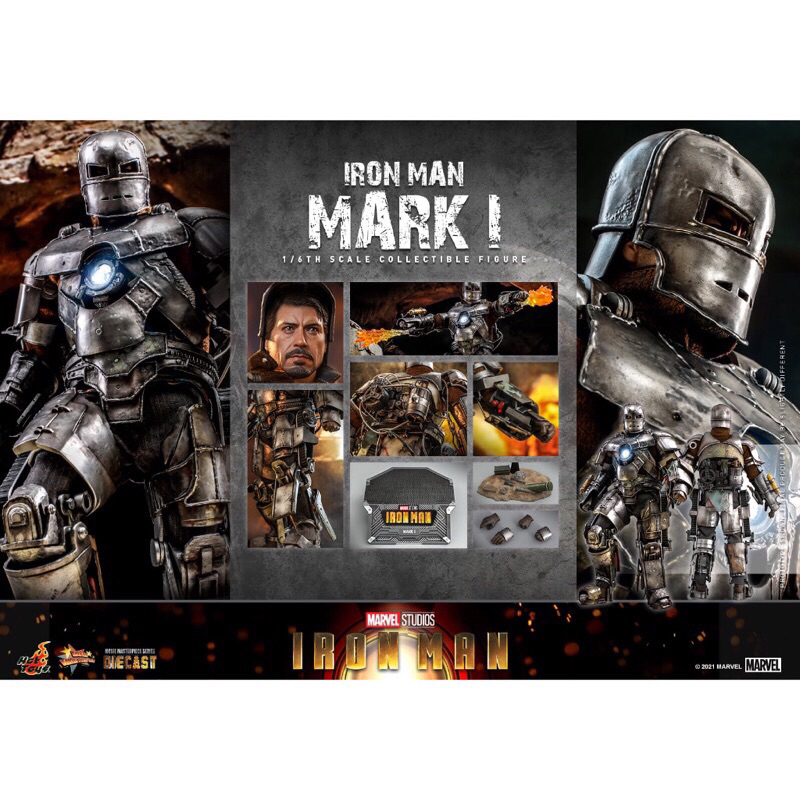 現貨 HOT TOYS HT MMS605D40 鋼鐵人Mark 1 MMS605-D40 合金 馬克1