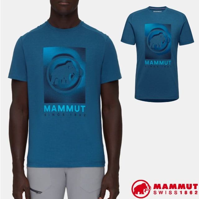 【MAMMUT 長毛象】送》男 款 輕量吸濕排汗短袖圓領休閒衫 Trovat T恤 運動上衣_05260