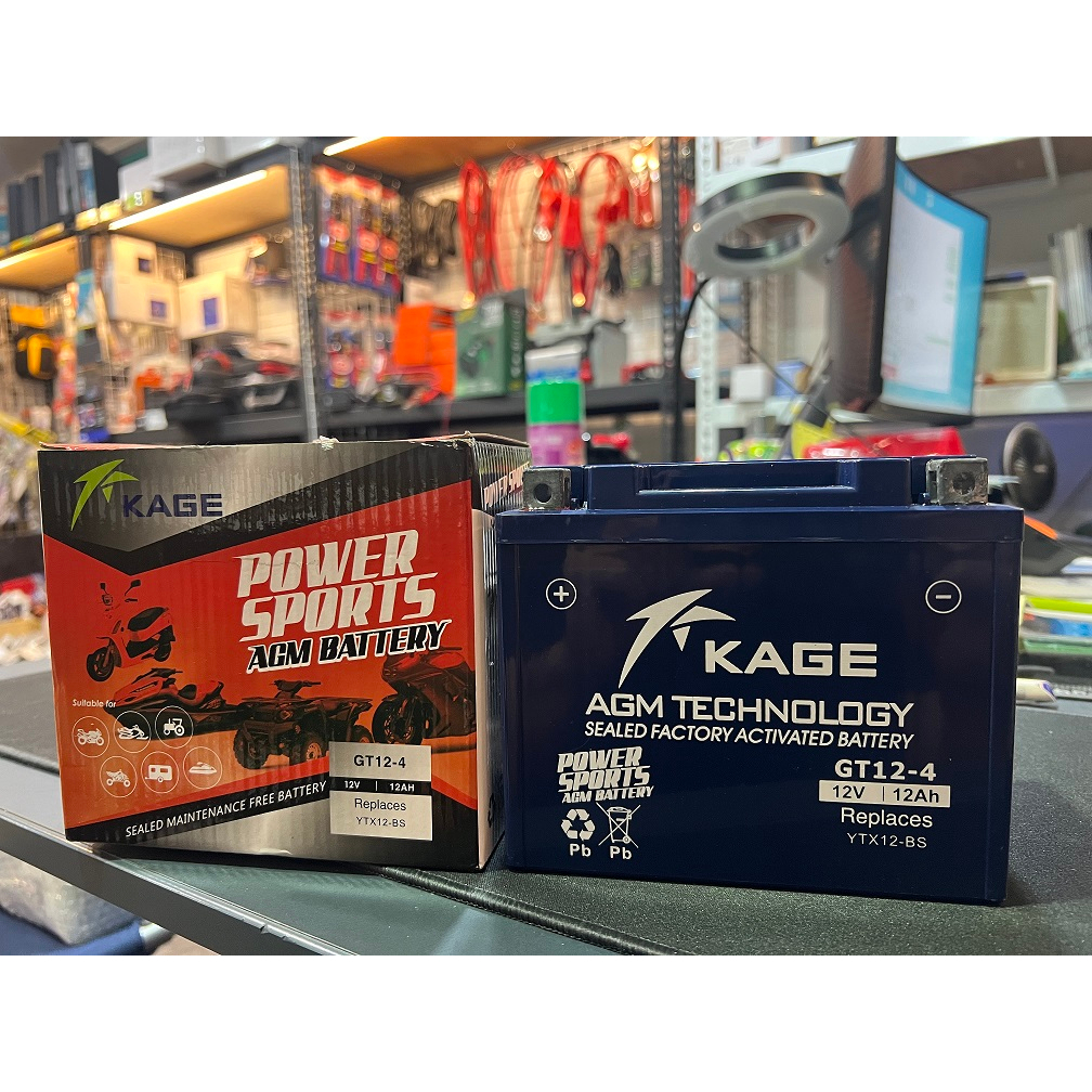 【全電行】🔥新到貨🔥 KAGE 凱捷 GT12-4 機車電池 膠體電池 同YTX12-BS MG12-BS-C