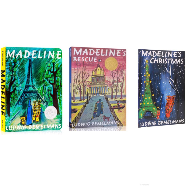 正版硬頁 毛毛蟲點讀 凱迪克金銀獎 Madeline/ Madeline’s Rescue