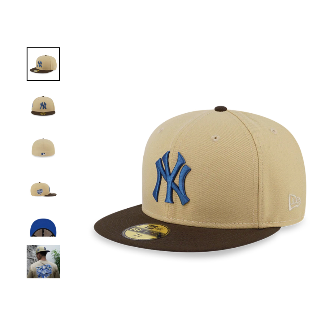 New Era MLB NY Yankees Egypt Gold 59Fifty 紐約洋基維加斯黃金世界大賽20全封帽