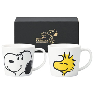 「Wendystore」日本製 史努比 Snoopy 糊塗塔克 陶瓷 馬克杯 對杯 280ml 2杯組 禮盒