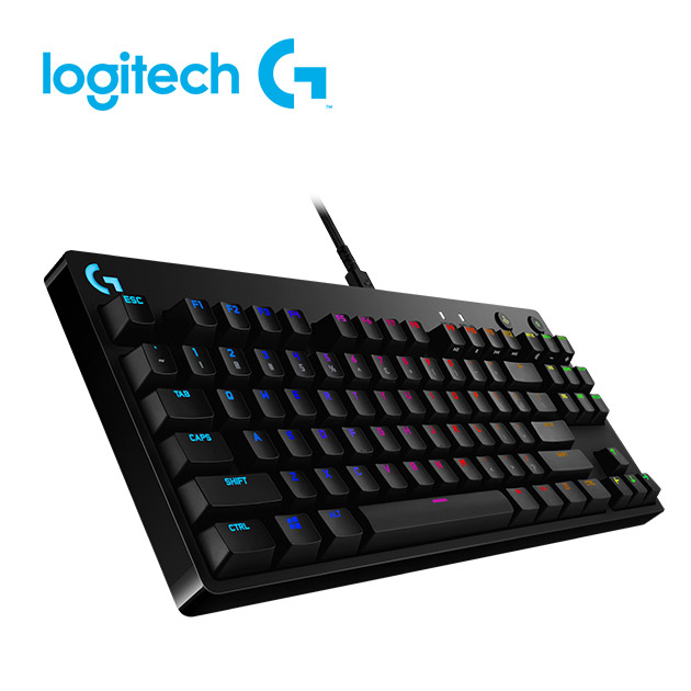 【喬格電腦】logitech 羅技 PRO X 職業級競技機械式電競鍵盤(青軸)