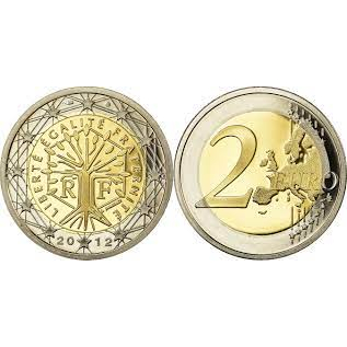 【全球硬幣】EURO 2012年France 法國 2歐元 AU