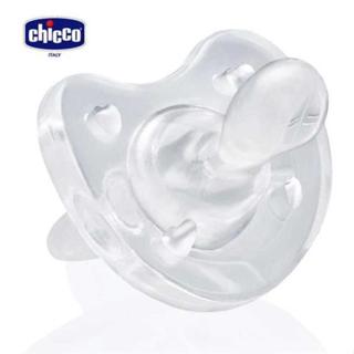 Chicco 舒適哺乳-矽膠拇指型安撫奶嘴-桃紅/藍/透明【金寶貝】