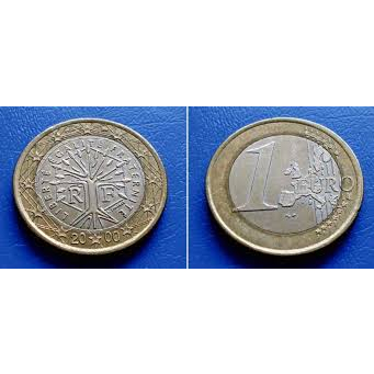 【全球郵幣】EURO 2000年 法國 1歐元紀念幣 AU