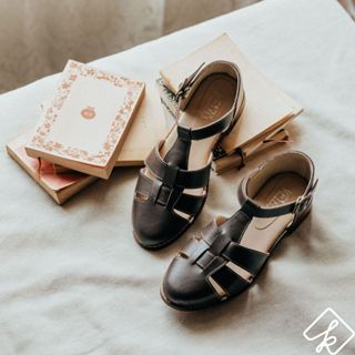 【KEIZU】牛皮編織涼鞋 平底鞋 臺灣🇹🇼手工鞋 咖啡
