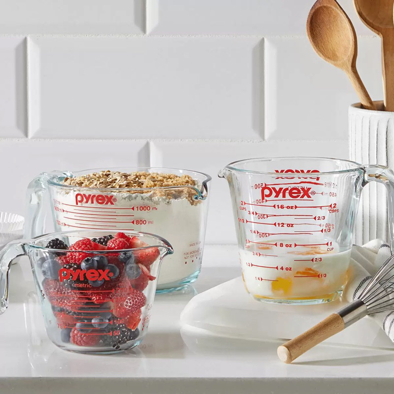 🌈享鐌🦣Pyrex 玻璃量杯 3件組#1615903