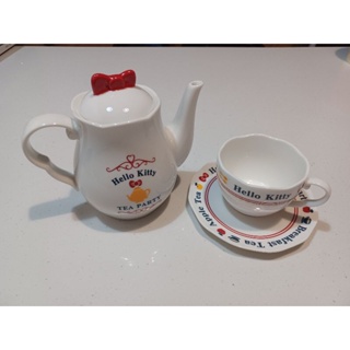 日本 正版 三麗鷗 KITTY茶壺組 VIVITIX 午茶系列茶壺組 下午茶