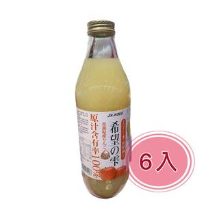 青森農協 青連希望蘋果汁 希望の雫 100%蘋果汁 (1Lx6入)希望之雫蘋果汁