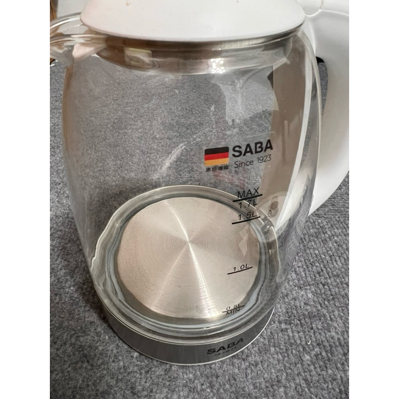[二手］SABA 大容量強化耐高溫玻璃快煮壺(電茶壺/花茶壺)