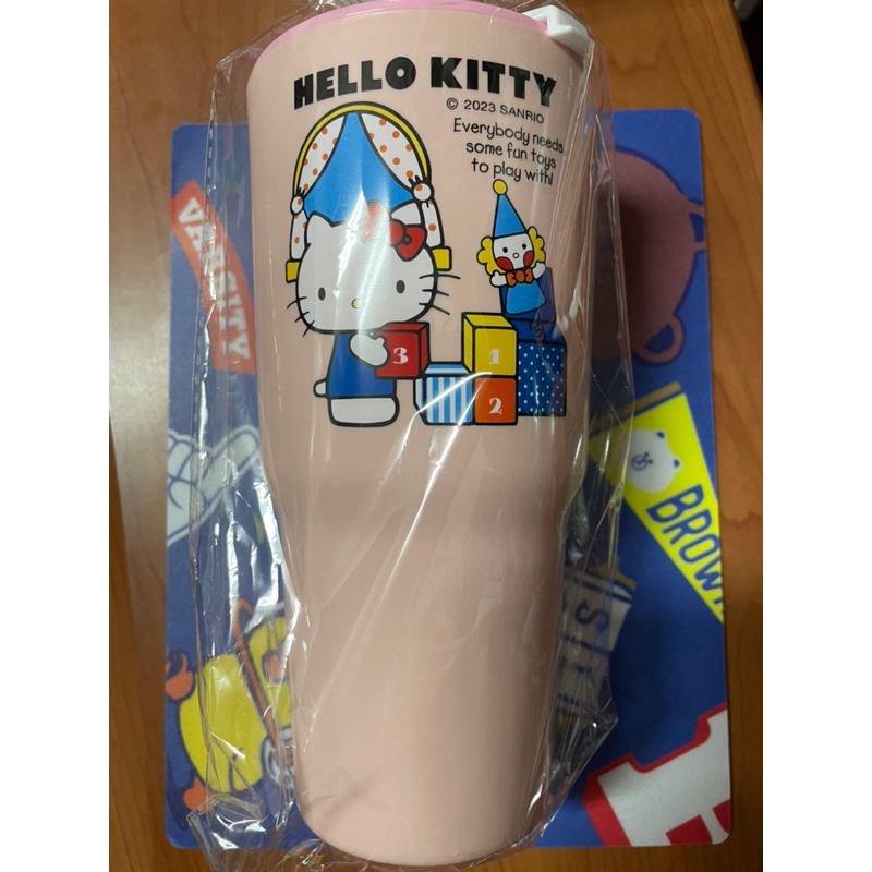 （現貨）淡粉hello kitty凱蒂貓冰霸飲料杯