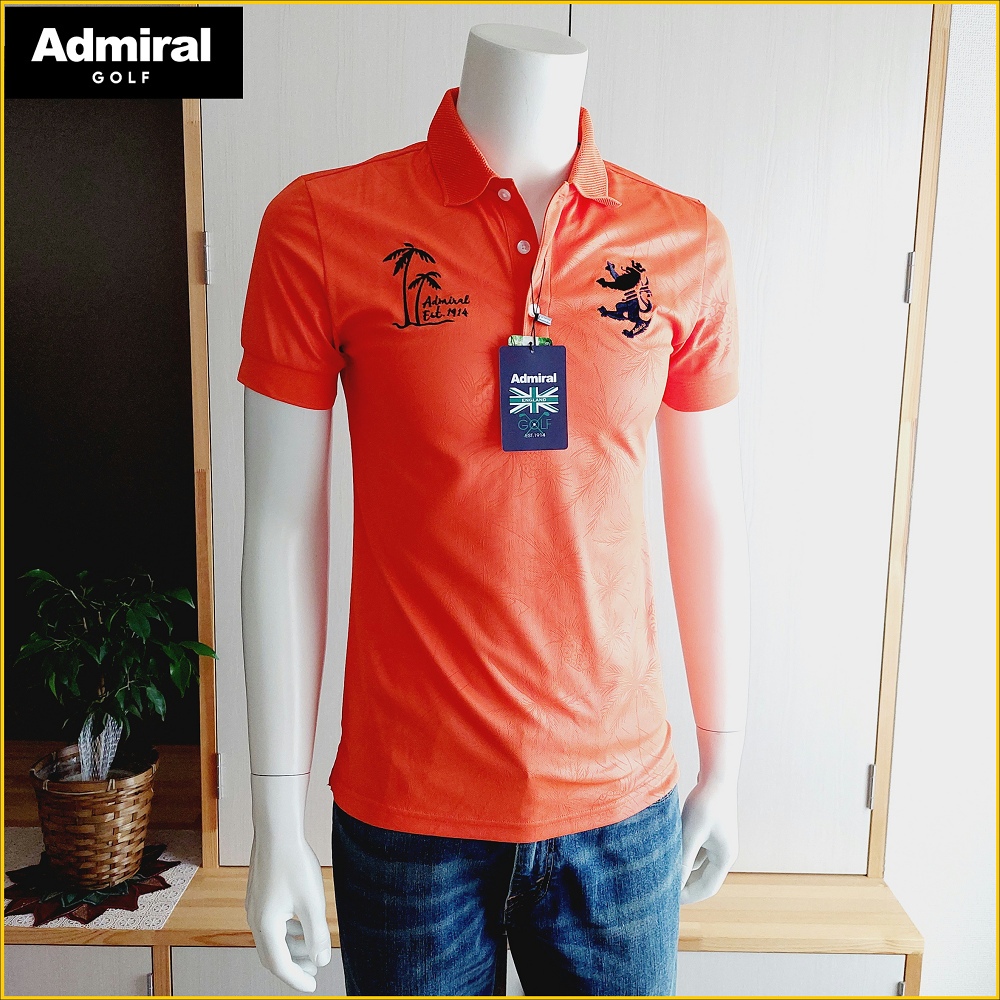 英國品牌 ADMIRAL 新品 涼感 POLO衫 男 M号 吸水快乾 機能 高爾夫球 短袖 Polo 衫 O918A