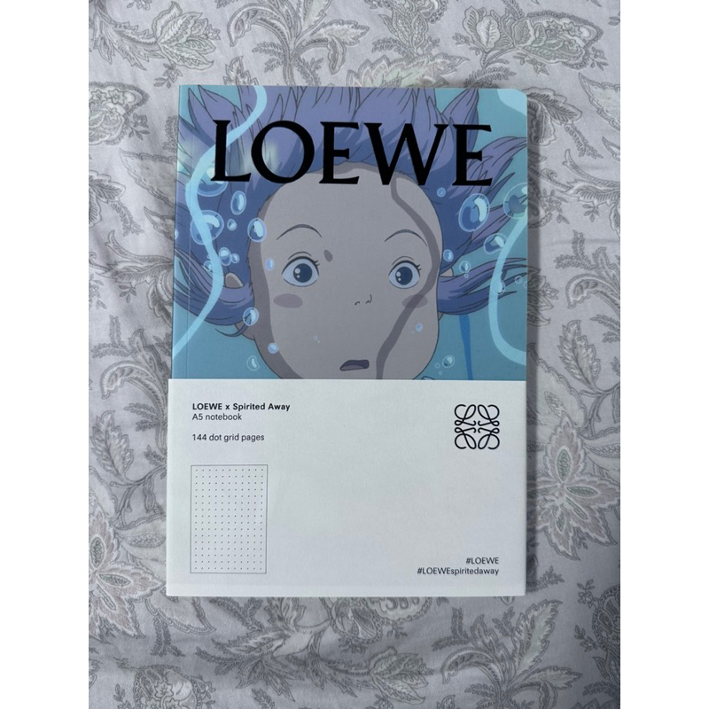 [二手，未使用] LOEWE x 神隱少女 聯名 筆記本 千尋 吉卜力