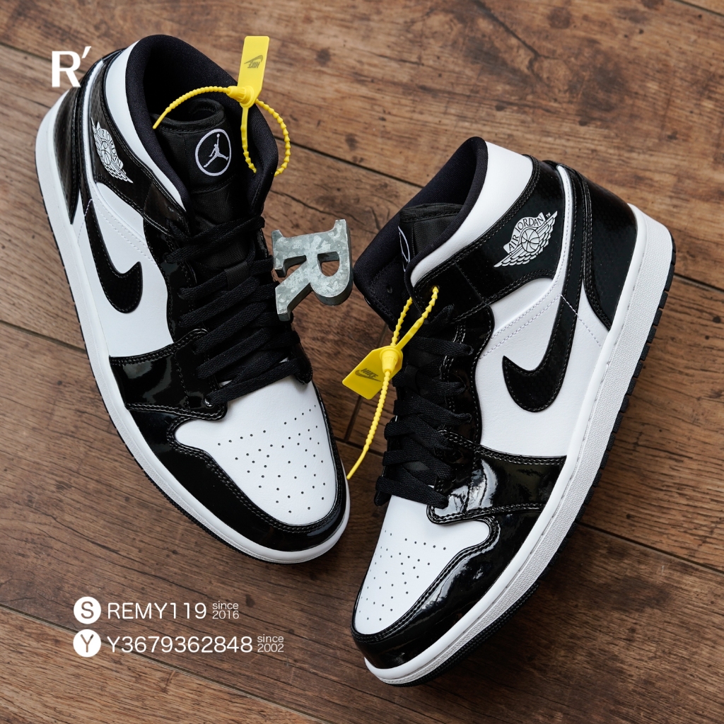 R'代購 Air Jordan 1 Mid Carbon Fiber All-Star 全明星黑白 DD1649-001