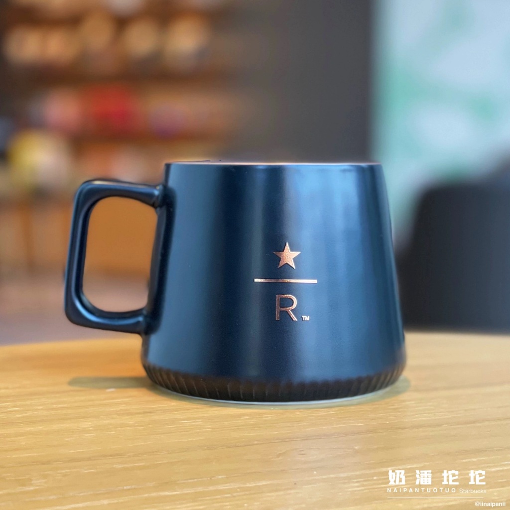 Starbucks官方正品！星巴克杯子2022虎年臻選355ml黑色陶瓷馬克杯咖啡杯果汁珍奶茶奶昔茶水杯